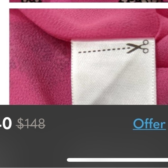 𝅺JUICY COUTURE Silk pink hilt boho paisley shorts tie belt summer - Picture 8 of 8